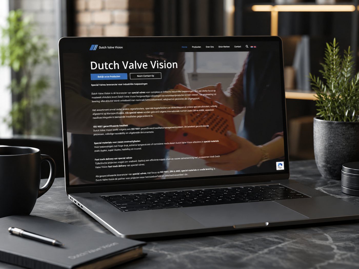 Voorbeeld van website laten maken door LarsWebdesign, zoals wij dat ook in Beilen doen
