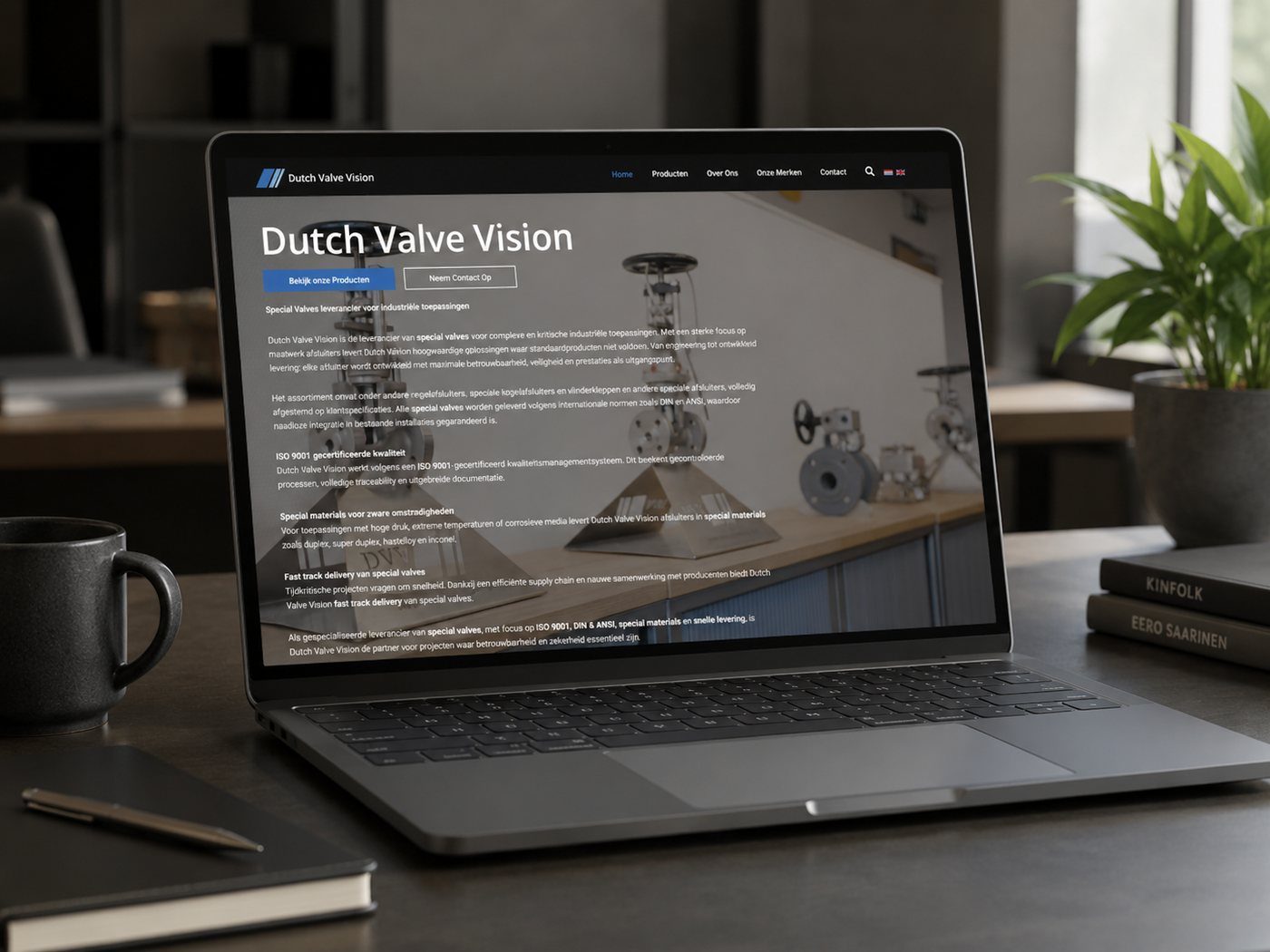 Voorbeeld van website laten maken door LarsWebdesign, zoals wij dat ook in Bilthoven doen
