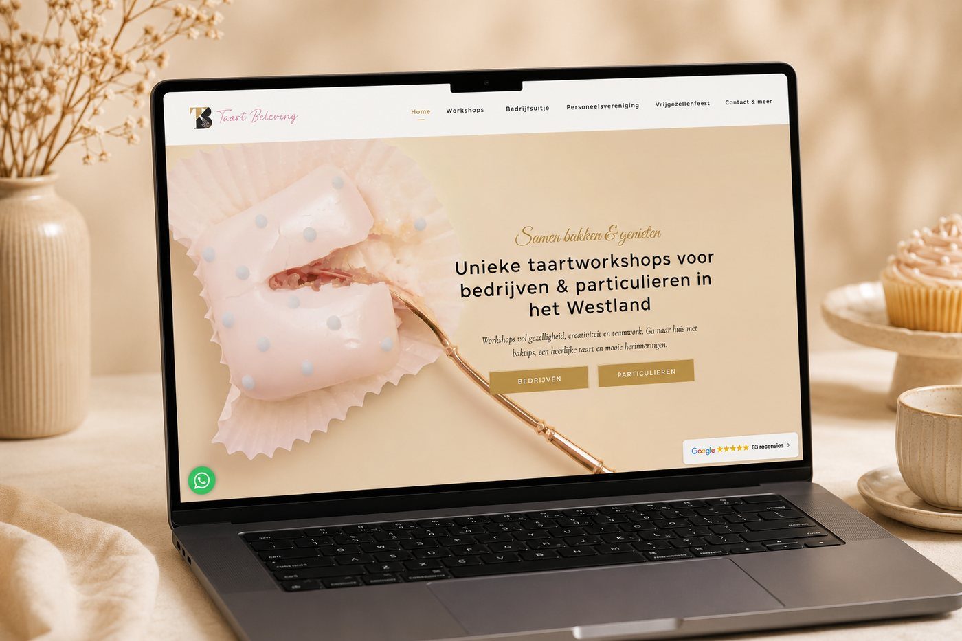 Voorbeeld van webdesign door LarsWebdesign, zoals wij dat ook in Beverwijk doen