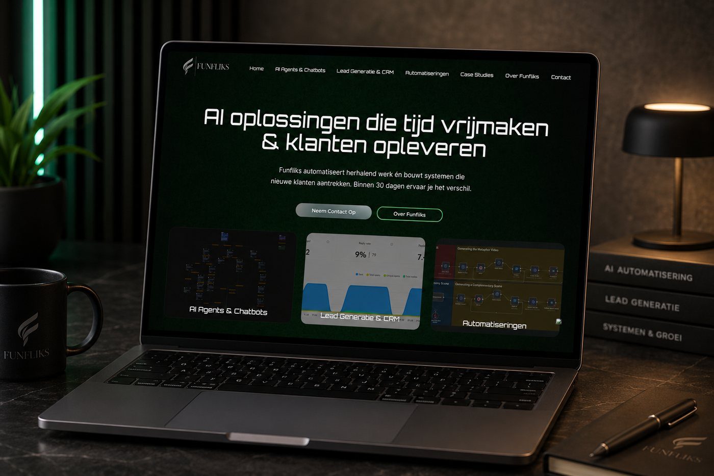 Website die wij bouwden, voorbeeld van website laten maken in Bilthoven