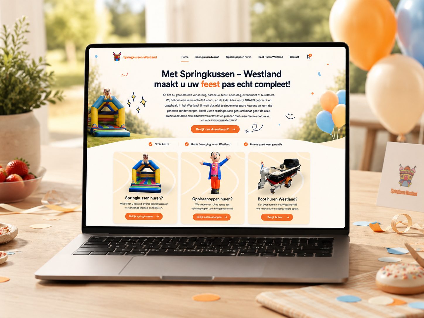 Website Springkussen Westland