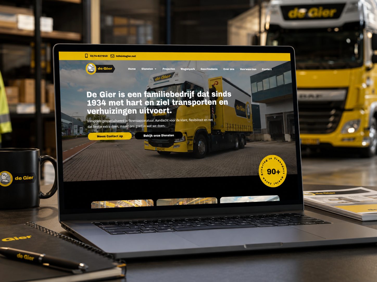 Website De Gier Facilities BV