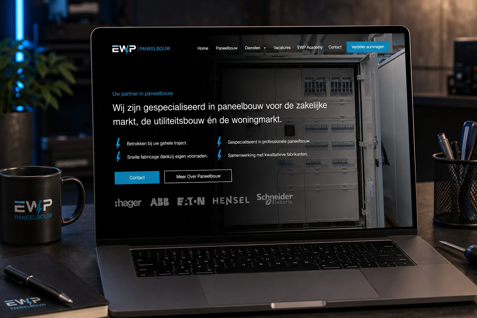 Website EWP Paneelbouw