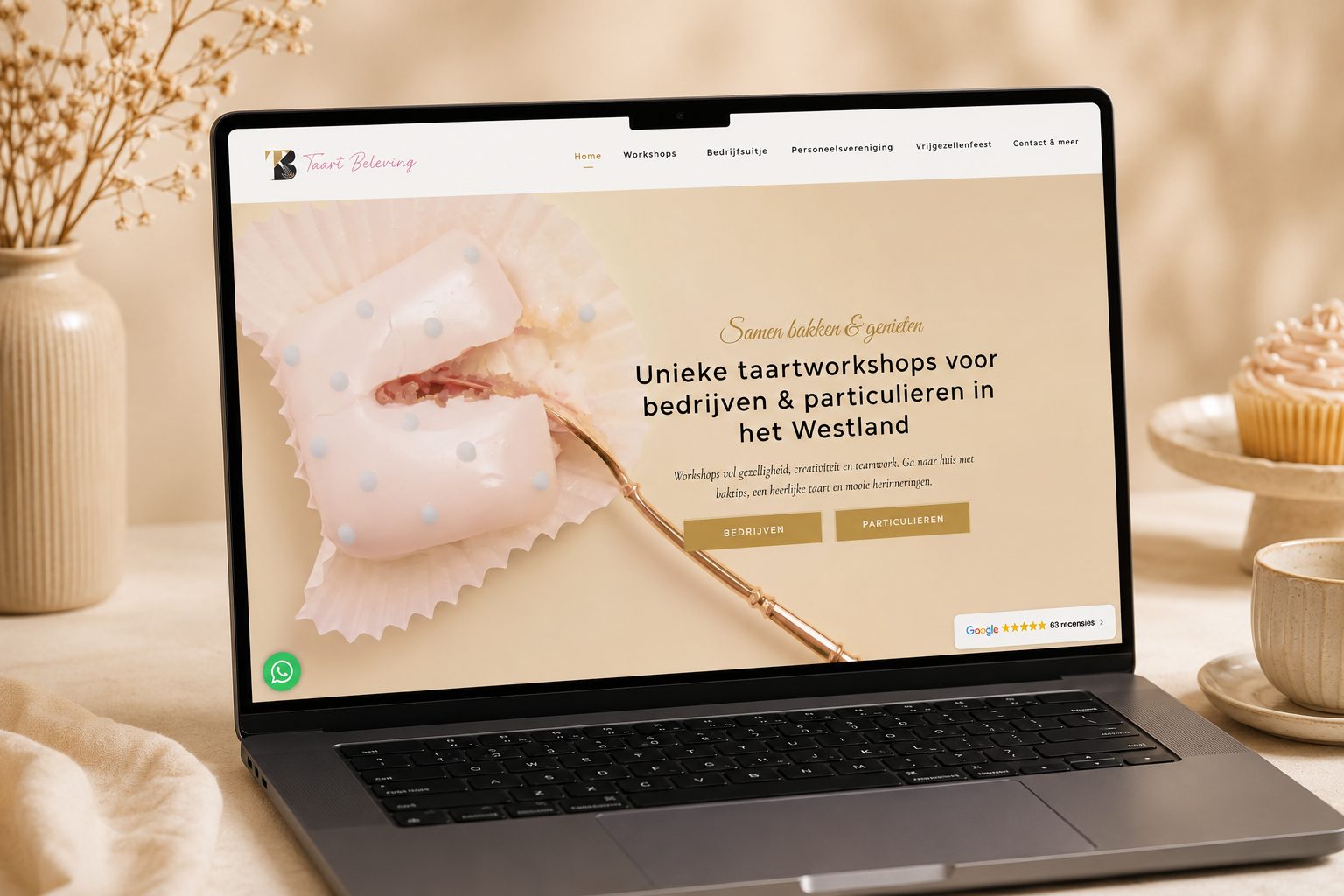 Website Taart Beleving