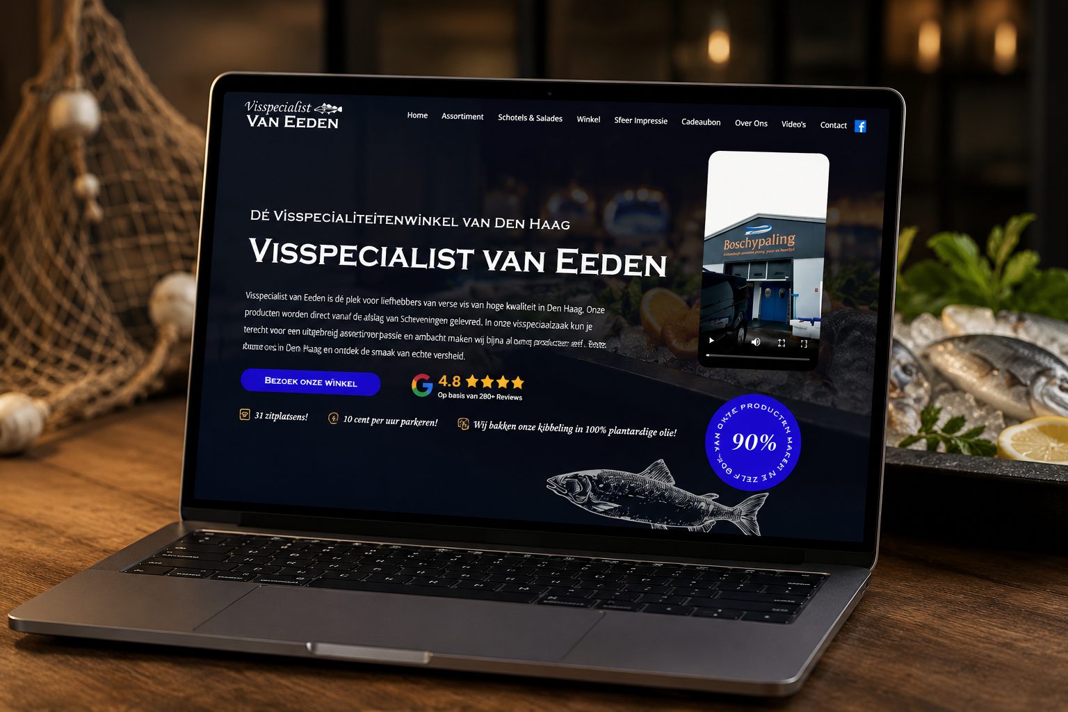 Website Visspecialist Van Eeden