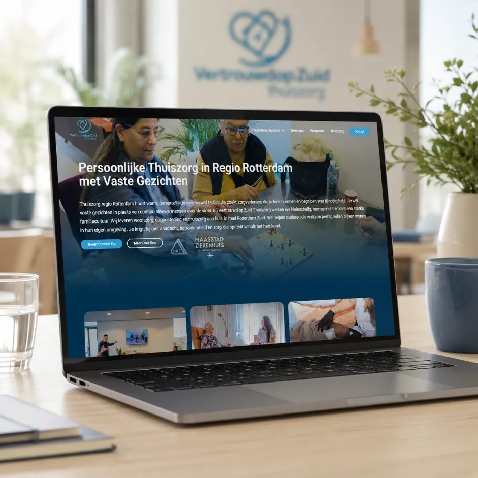 Website van Vertrouwd op Zuid met SEO door LarsWebdesign