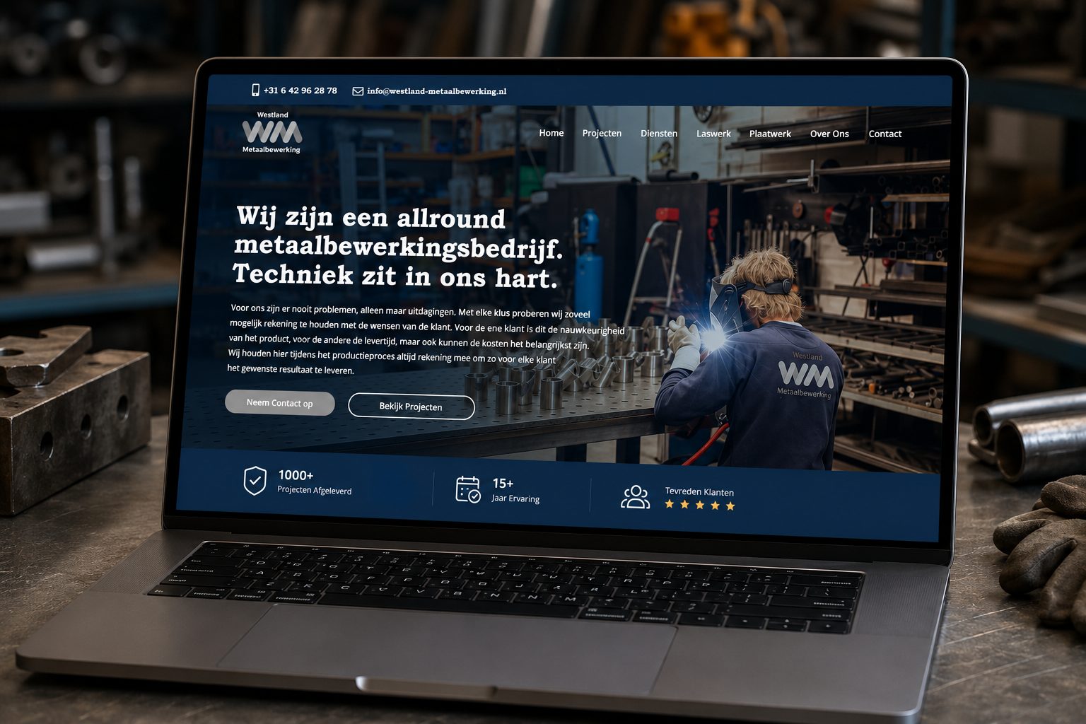 Website Westland Metaalbewerking