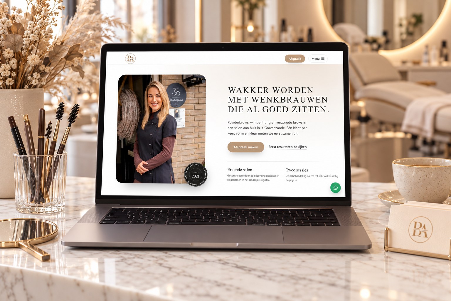 Website Beautysalon bij Anneke